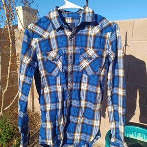 American Eagle outfitters soft flannel men xs long sleeve